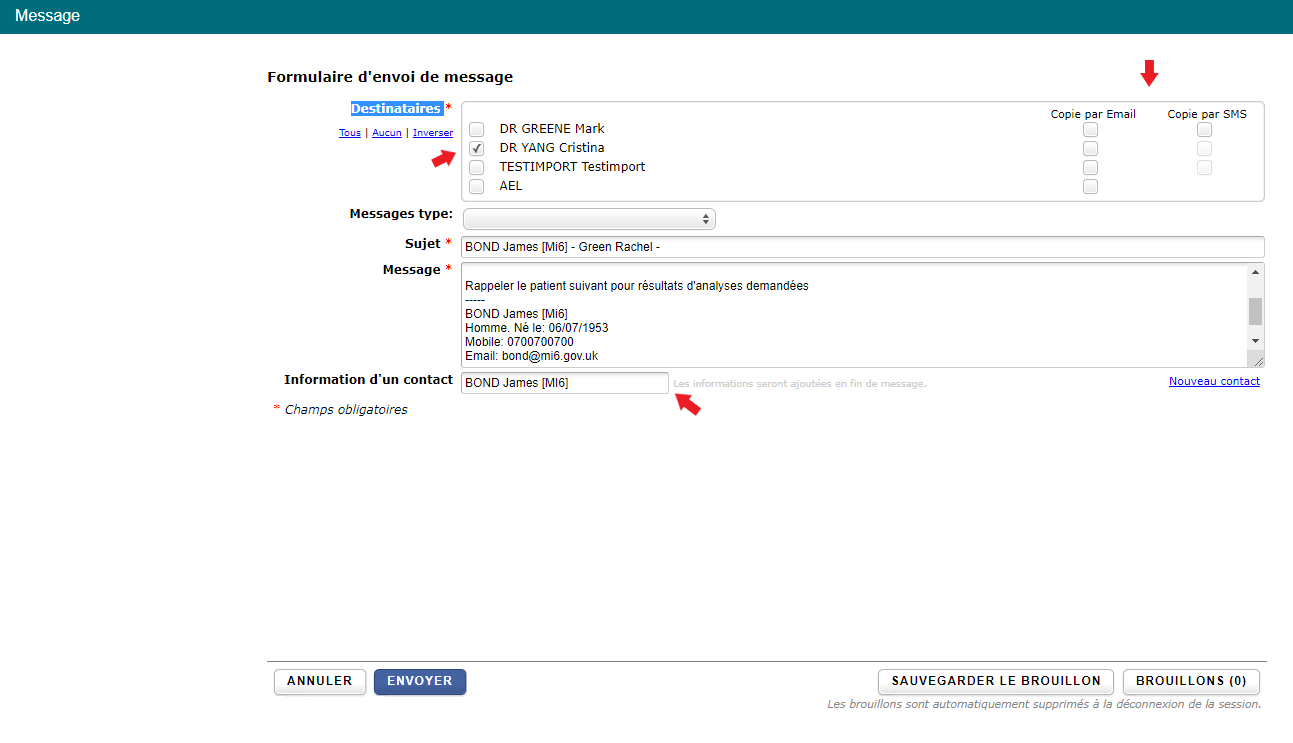 18 – Tuto – Utiliser la Messagerie sécurisée avec ou sans copie Email / SMS (V3.5) | Centre d ...